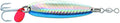 Luhr Jensen Krocodile Spoon w/Treble Hook - style: Blue Silver Reflex, 1/4 Oz - 2 1/8 Inch