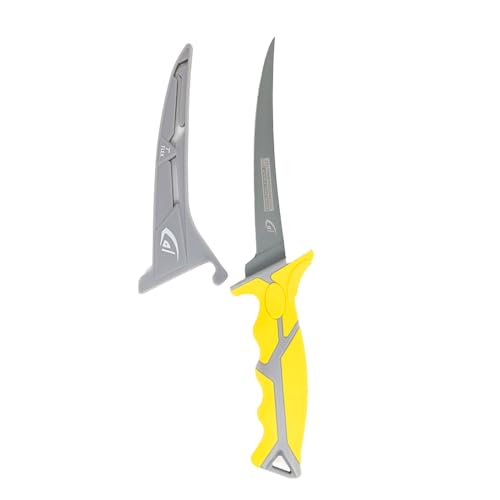 Gambler 7" Karl Flex Fillet Knife Fishing Knives, Bait Knife, Premium Swedish Stainless Steel Blade, Non-Stick Teflon Coating for Smooth, Precise Cuts, Freshwater/Saltwater - size: 7" Flex