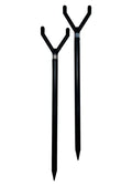 40" Magnum Extendable Trident Fishing Rod Holders in in Packs of 2 and 4 - style: Black