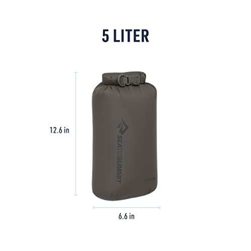 Sea to Summit Lightweight Dry Bag, Multi-Purpose Dry Storage - color: Beluga Grey, style: 5 Liter