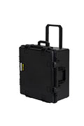 MEIJIA Premium Waterproof Rolling Hard Camera Case,Hard Protective Case with customizable fit foam and wheels,Full Protection with Light&Convenient Design,Elegant Black (24.8"X23.7"X13.17") - size: 24.8"X23.7"X13.17"