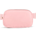 Belt Bag Zipper Fanny Pack Crossbody Bags for Women,Fashion Nylon Waist Packs, Water Repellent Two Way wear with Adjustable Strap Gifts for Teenage Girls Women Men(pink) - color: pink