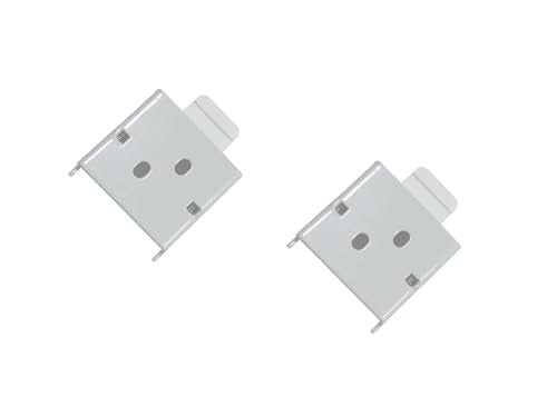 coolaroo Replacement Parts - Outside Mounted Blinds Curtain Rod Bracket Attachment, Vertical Blinds Replacement Parts, Deer Blind Brackets & mini Blind Brackets for Blinds Replacement - color: White, size: 1 SET