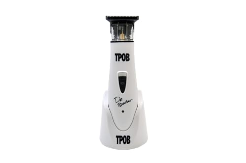 TPOB Ghost X Beard Trimmer Hair Clippers for Men, Professional Hair Trimmer DLC Blade Trimmer Cordless Rechargeable Edgers Clippers Electric Beard Trimmer Shaver for Home use or Barber (Ghost X White) - color: Ghost X White