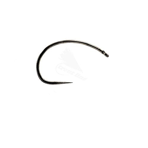 Eupheng 100pcs Plus Best Barbless Competition Fly Fishing Hook Collection, Dry Nymph Strimp&Pupa, Pupa jig Fly Hooks High Carbon Competition Hook - color: Shrimp & Pupa Fly Hook EP-9251, size: 12#