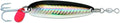 Luhr Jensen Krocodile Spoon w/Treble Hook - style: Black Silver Reflex, 1/4 Oz - 2 1/8 Inch