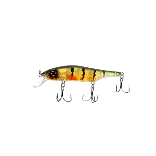 Bill Lewis Scope-Stik 120 Sinking 7ft+ Jerkbait Fishing Lifelike Freshwater & Saltwater Lure with Mustad UltraPoint Triple Grip Hooks, PRO-Perch