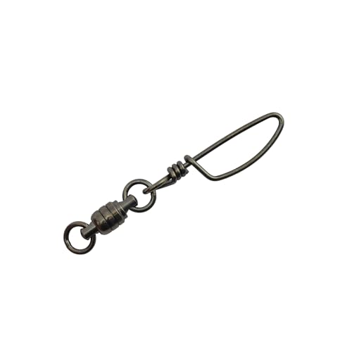 American Fishing Wire Stainless Steel Ball Bearing Snap Swivels with Double Welded Rings - size: 2 pc, #3, 120 lb test, style: 2 Piece