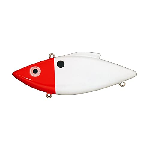 Bill Lewis Lures Lifelike Rat-L-Trap Magnum Force Lipless Crankbait Fishing Wobble Lure for Shallow Saltwater - color: Red Head Uncle Ted, size: One Size