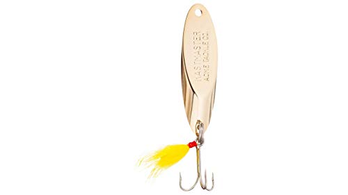 Acme Kastmaster Lure with Buck Tail Teaser - color: Gold, size: 1/8-Ounce