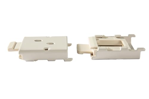 coolaroo Replacement Parts - Outside Mounted Blinds Curtain Rod Bracket Attachment, Vertical Blinds Replacement Parts, Deer Blind Brackets & mini Blind Brackets for Blinds Replacement - color: Beige, size: 2 SET