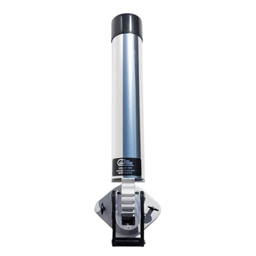 Bert's Custom Tackle Adjustable Rod Holder, Made in The USA - color: Buff Brite