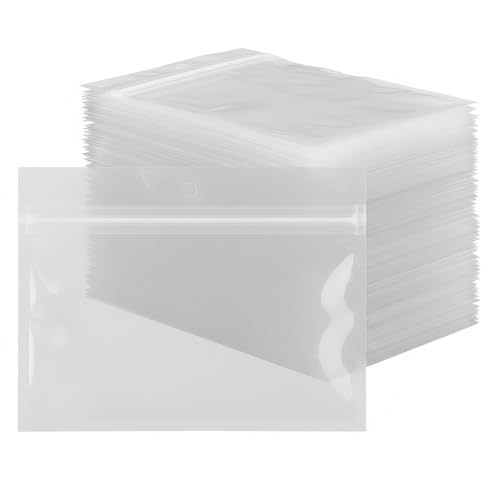 100 Pack Soft Plastic Baits Bags 6.7"x5.5" | Heavy-Duty Clear Lock Zipper Lure Packaging Bags - Leakproof Double-Sealed Zipper Storage for Soft Plastic Lures & Fishing Gear | Multiple Sizes - size: 6.7" x 5.5"