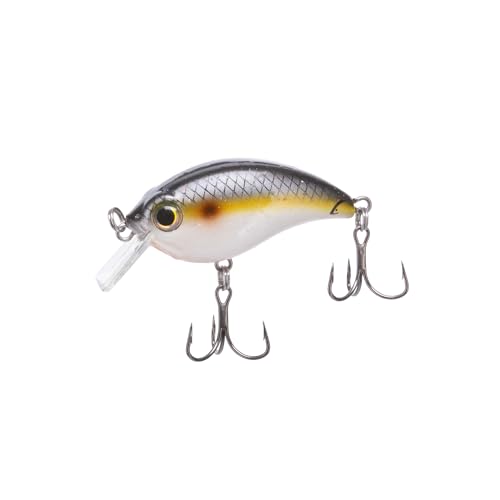 Bill Lewis ATV Squarebill Crankbait Fishing Lifelike Freshwater & Saltwater Lure with Mustad Triple Grip Hooks - color: Sneaky Shad