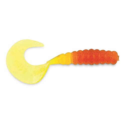 Berkley PowerBait Power Grubs Fishing Soft Bait - color: Natural Chartreuse, size: 2" (20 Count)