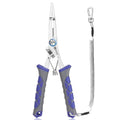 Booms Fishing Pliers Stainless Steel: 6.5" Split Ring Pliers - Braided Line Cutter & Scissors with Lanyard - Fish Hook Remover Tool for Saltwater and Freshwater - Fishing Tools for Angler, XW13