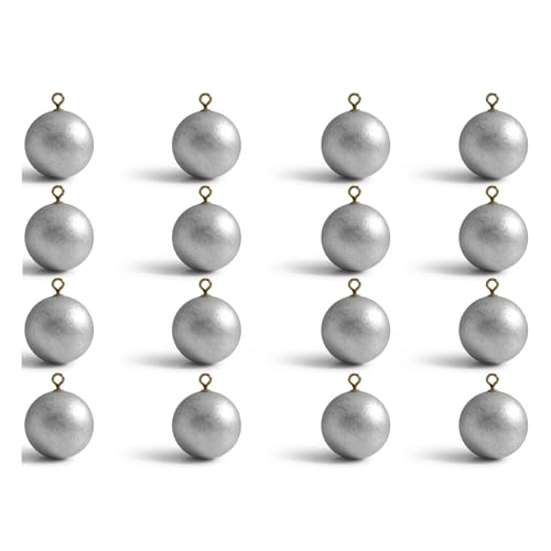 Lead Free Fishing Weights Sinkers 20g-200g Coated Egg Sinkers Cannonball Weights Assorted Sizes Bag and Fishing Weights Assortment Box Non-Lead Fishing Weights Saltwater Freshwater - style: 20g(0.7oz)-16pcs