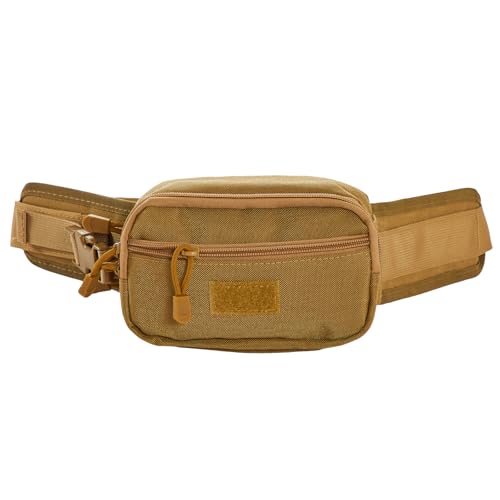 Concealed Carry Fanny Pack, Tactical Waist Bag | Tactical fanny pack with concealed gun holster for running & EDC. CCW waist bag for men and women, Tan - color: TAN