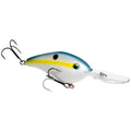 Strike King Pro Model 6XD Fishing Lure, Deep Diving Crankbait, Unique Curved Bill, Free-Floating Rattle Chambers, 1-Ounce, Dives to 19-Feet, Size 1 Treble Hooks - color: Sexy Shad, size: 1 oz