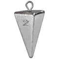 Triangle Fishing Weights 4-Sided Pyramid Sinkers Lead Fishing Weights and Sinkers for Saltwater Ocean Surf 1oz-32oz/2LB - size: 2oz-8pack