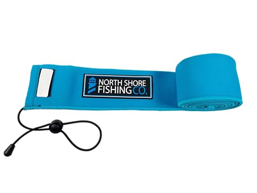 Premium Neoprene Fishing Rod Sleeve – Floating, Puncture Resistant, Labeled Protective Sock for Casting, Spinning, Trolling Fishing Rods - color: Blue, size: 68", style: Casting/Trolling