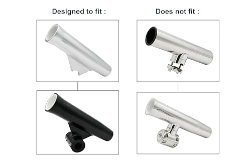 Vinland Marine Flared Fishing Rod Holder Insert Sleeves Pack of 1, Fishing Rod Holder Liner for Aluminum Rod Holder, for T Top Rod Holder, for clamp on Rod Holders for Boat