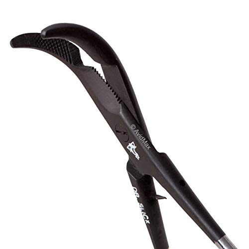 Dr. Slick Scissor Clamp, 4", Black, Curved, 1/2 - color: Black Curved, size: 4 in
