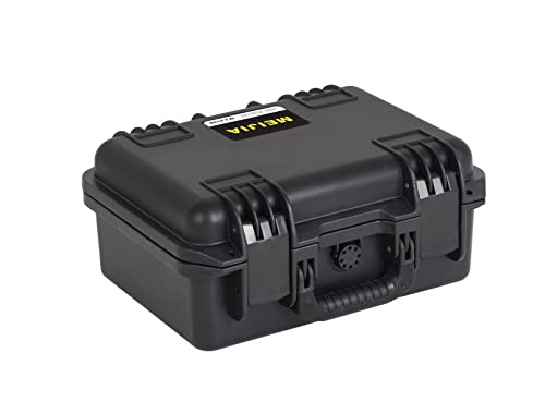 MEIJIA Premium Waterproof Hard Camera Case,Hard Case with customizable fit foam,Full Protection with Light&Convenient Design,Elegant Black (14.21"X11.42"X6.50") - size: 14.21"X11.42"X6.50"