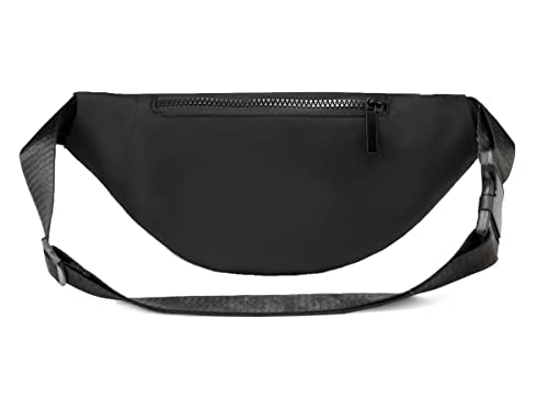 Fanny Packs for Men Women, Fashion Waterproof Waist Packs for Travel Walking Running Cycling Black - color: fashion black