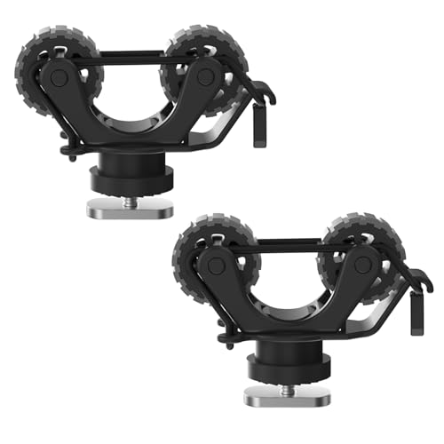 1005 Kayak Paddle Holder for Track Mount (2-Pack) Silent Rubber Roller Rail Clip Anti-Slip & Custom Fit Accessories for Fishing Rods & Nets - color: Black