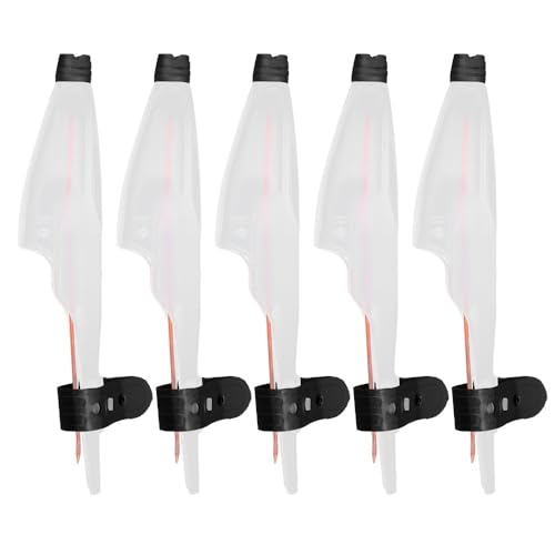 ‌5PCS Telescopic Fishing Rod Tip Caps PVC Rod Pole Top Cover Guards for Sea Fishing Rods Accessory - size: 22×5.2cm