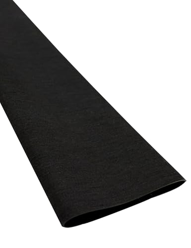 Accering Frosted Waterproof Fishing Rod Shrink Wrap Grip (φ30mm, Black) | L3.28 ft, Shrink Ratio: 1.8:1. Ideal for bare metal handle, metal tool handle. - color: Black, size: φ30mm, L3.28ft