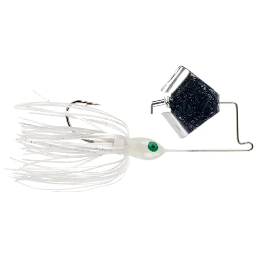 Strike King Mini Pro Buzz Buzzbait Fishing Lure, 1/8 oz, Dual Prop - color: White