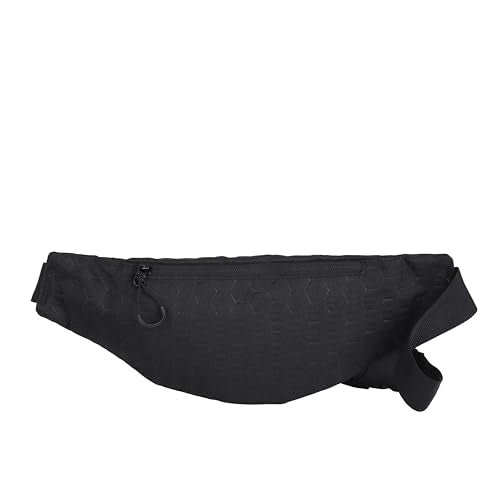 Ultra-light Crossbody Fanny Pack for Women Men Waist Belt Bag with 3 Zippered Pockets for Hiking, Running, Cycling, Outing (Classic Black) - color: Classic Black