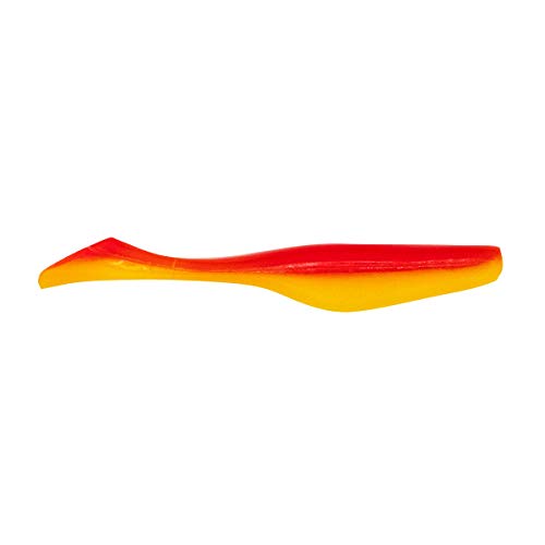 Charlie's Worms Artificial Fishing Bait Viper Minnow, Freshwater Saltwater Bass Fishing Lures Scented Soft Bait 8pk - color: Candy Corn