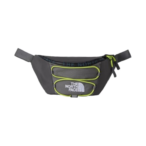 THE NORTH FACE Jester Lumbar Pack | Fanny Pack With Water Repellent Finish, 2.2 Liters, Crossbody Adjustable Strap - color: Anthracite Grey/Smoked Pearl/Fizz Lime
