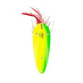 Dardevle Dardevlet Weedless Nickel Back 3/4 oz Fishing Spoons - color: Electric Lime