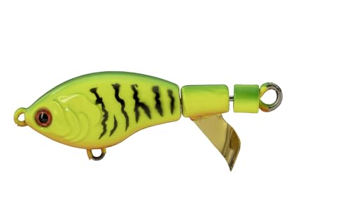 Strike King Bitsy Chickin Fishing Lure, Topwater Plopper, 2 1/2-Inches, 1/4-Ounce - color: Firetiger