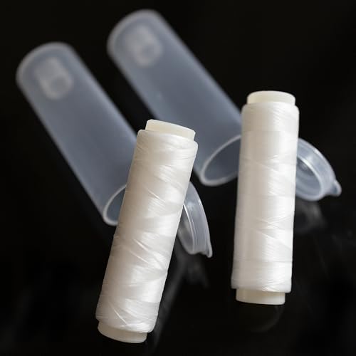 AnglerDream 0.15mm Elastic Fishing Thread, 656FT Clear Invisible Stretchy Bait Line,Fishing Bait Keeps On Hooks, Secures Bait on Hook, Sea Fishing Tying Material