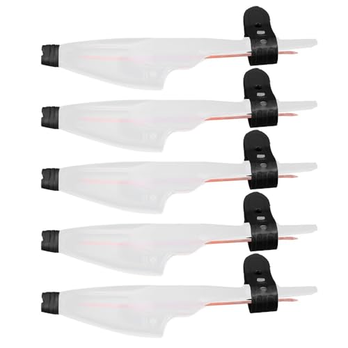 ‌5PCS Telescopic Fishing Rod Tip Caps PVC Rod Pole Top Cover Guards for Sea Fishing Rods Accessory - size: 16×3.2cm