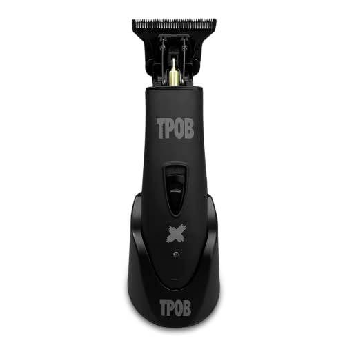 TPOB Ghost X Beard Trimmer Hair Clippers for Men, Professional Hair T-Blade Trimmer Cordless Rechargeable Edgers Clippers Electric Beard Shaver (Ghost X Blackout) - color: Ghost X Blackout