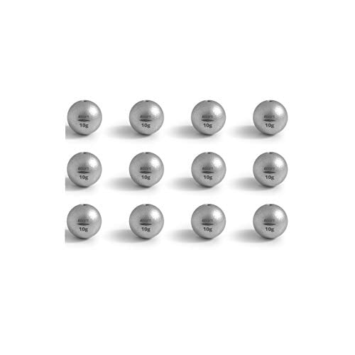 Lead Free Fishing Weights Sinkers 10g-200g Coated Egg Sinkers Weights Oval Shape Assorted Sizes Bag and Fishing Weights Assortment Box Non-Lead Fishing Weights Saltwater Freshwater - style: 10g(0.35oz)-12pcs