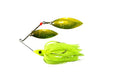 Nichols Lures Pulsator Metal Flake Double Willow Spinnerbait - color: Transparent Chartreuse, size: 1/2-Ounce