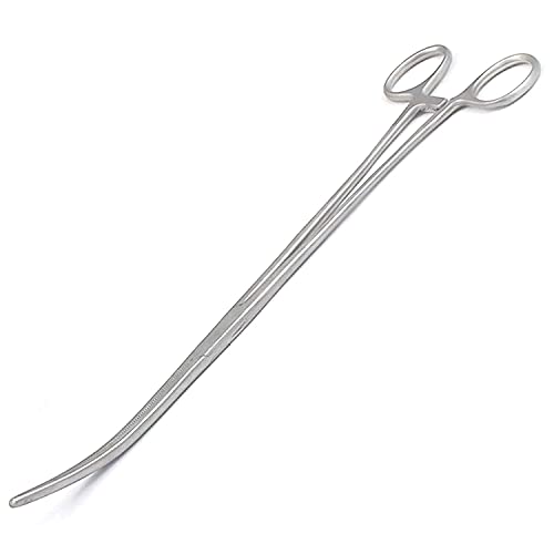 12" Long Curved Hemostat Forceps - Stainless Steel Locking Tweezer Clamps - Ideal Hemostats for Nurses, Fishing Forceps, Crafts and Hobby by G.S Online Store - size: 12", style: Curved
