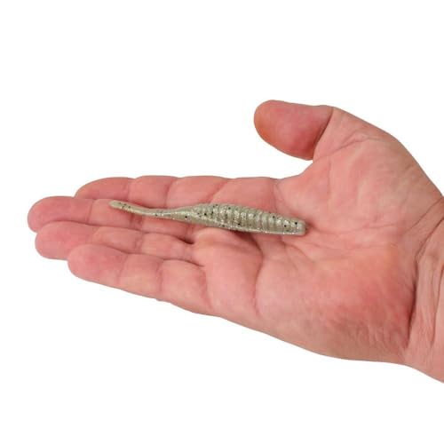 Berkley PowerBait Saltwater Bonga Stick Fishing Soft Bait, Irresistible Scent and Flavor, Ideal for Bass, Redfish, Trout and More - color: Shrimp n Grits, size: 4"