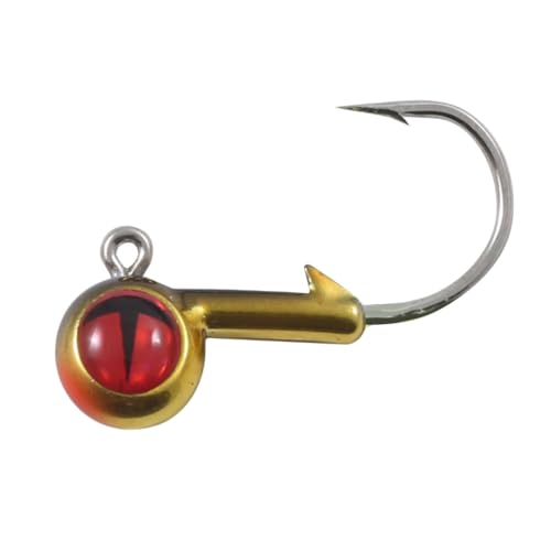 Northland Fishing Tackle Freshwater Tungsten Short Shank Fishing Jig for Bass, Walleye, Trout, and Many Others - color: Gold Shiner, size: 1/16 Oz