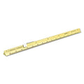 Alumicolor 3611-2 Aluminum Combination Pocket Scale With Clip, 6IN, Gold - color: Gold, size: 6 Inch, style: Combination With Clip