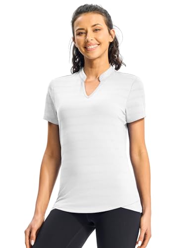 Rdruko Women's Hiking Shirts Short Sleeve UPF 50+ Sun Protection Lightweight Dry Fit Outdoor Travel Fishing Shirts - color: A-white, size: X-Small
