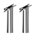 Boat Fishing Rod Holder,2Pcs 15/30/90 Degree Stainless Steel 316 Flush Mount Rod Holders for Fishing Boat,with PVC Cap,Inner Tube and Gasket - color: Black Insert with Cap, size: 30 Degree