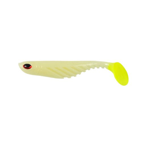 Berkley PowerBait Ripple Shad Fishing Soft Bait - color: Glow/Chartreuse, size: 3 1/2" (7 Count)